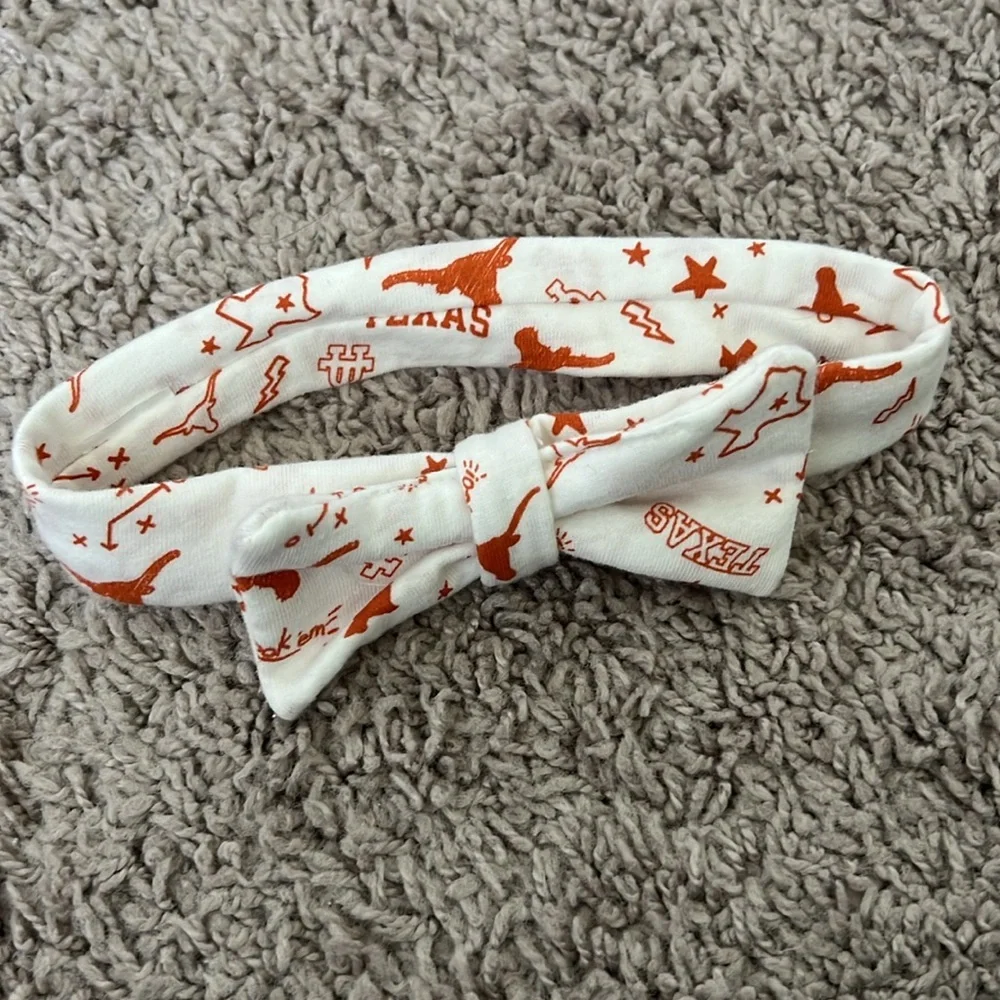 Texas Longhorns White and Orange Toddler Baby Bow Bundle